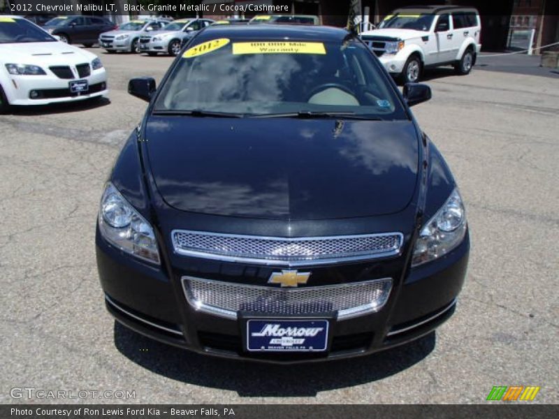 Black Granite Metallic / Cocoa/Cashmere 2012 Chevrolet Malibu LT
