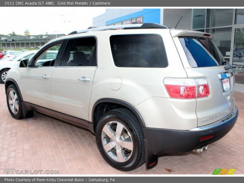 Gold Mist Metallic / Cashmere 2011 GMC Acadia SLT AWD