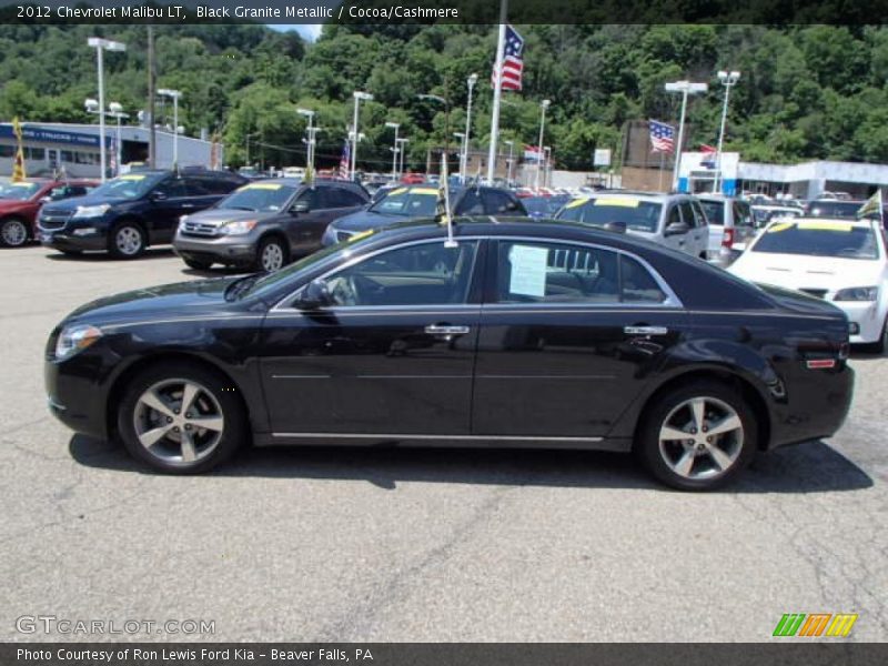 Black Granite Metallic / Cocoa/Cashmere 2012 Chevrolet Malibu LT