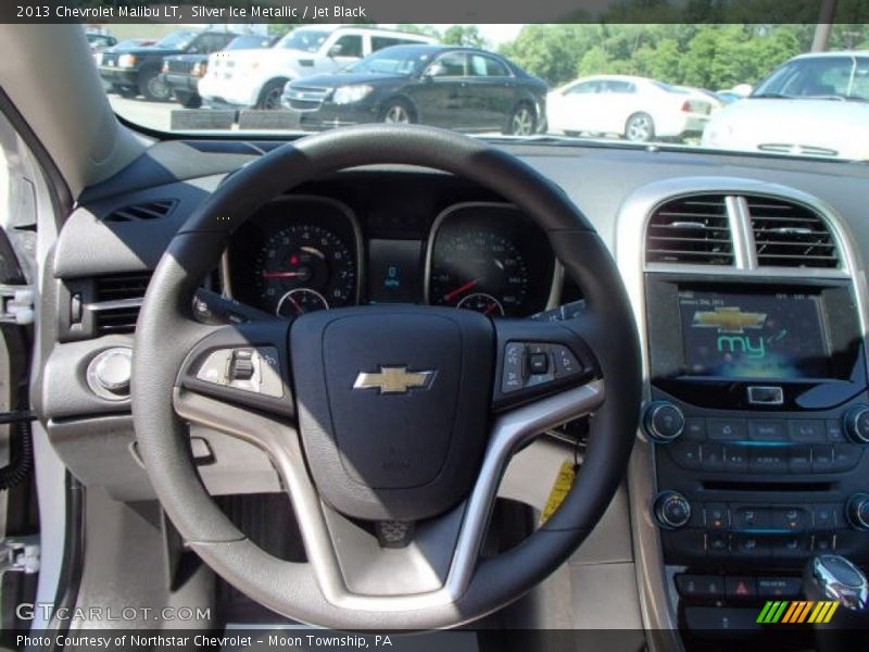 Silver Ice Metallic / Jet Black 2013 Chevrolet Malibu LT