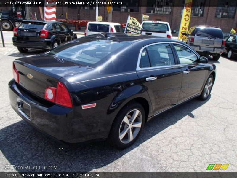 Black Granite Metallic / Cocoa/Cashmere 2012 Chevrolet Malibu LT