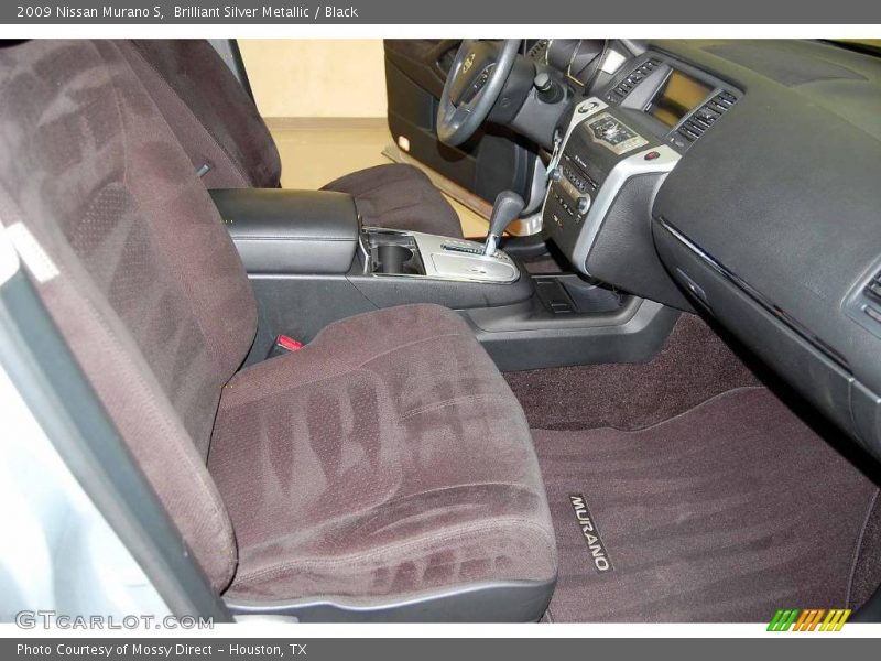 Brilliant Silver Metallic / Black 2009 Nissan Murano S