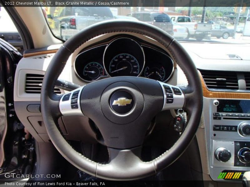 Black Granite Metallic / Cocoa/Cashmere 2012 Chevrolet Malibu LT