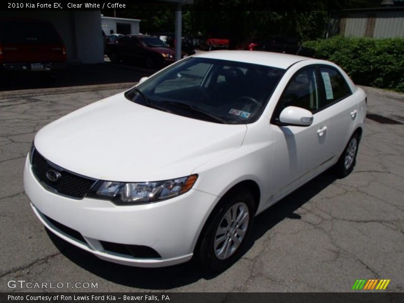 Clear White / Coffee 2010 Kia Forte EX