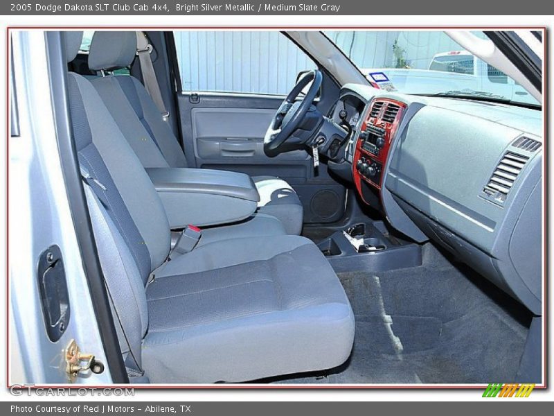 Bright Silver Metallic / Medium Slate Gray 2005 Dodge Dakota SLT Club Cab 4x4