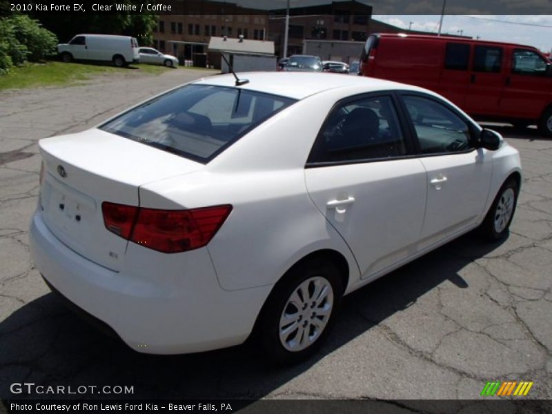 Clear White / Coffee 2010 Kia Forte EX