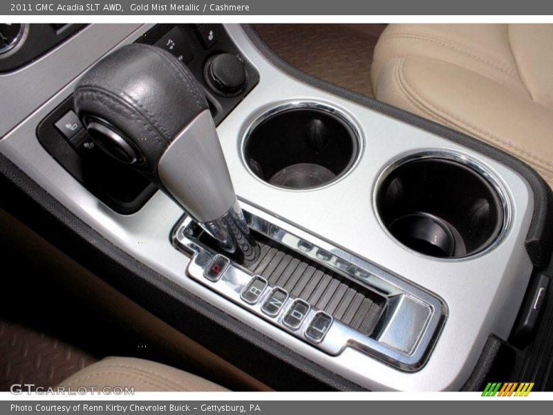 Gold Mist Metallic / Cashmere 2011 GMC Acadia SLT AWD