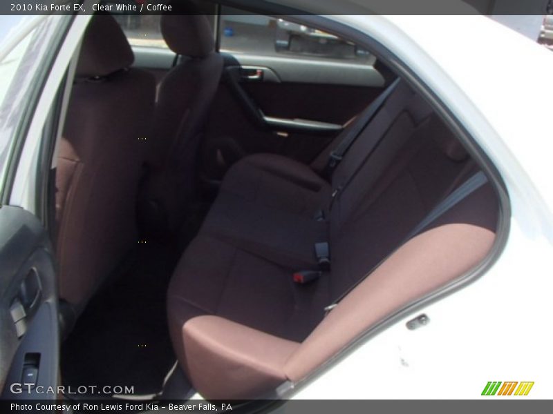 Clear White / Coffee 2010 Kia Forte EX