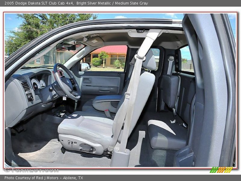 Bright Silver Metallic / Medium Slate Gray 2005 Dodge Dakota SLT Club Cab 4x4