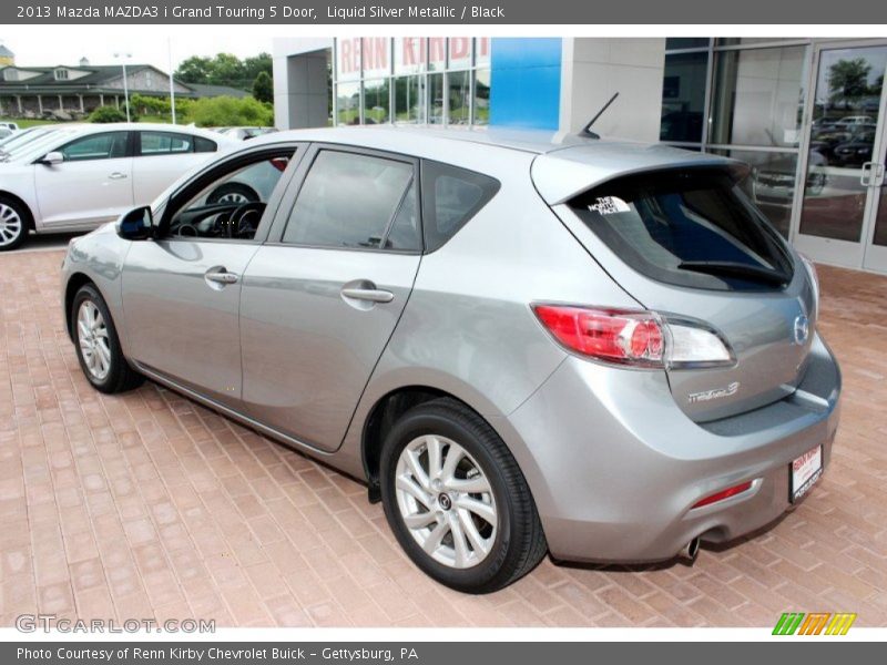 Liquid Silver Metallic / Black 2013 Mazda MAZDA3 i Grand Touring 5 Door