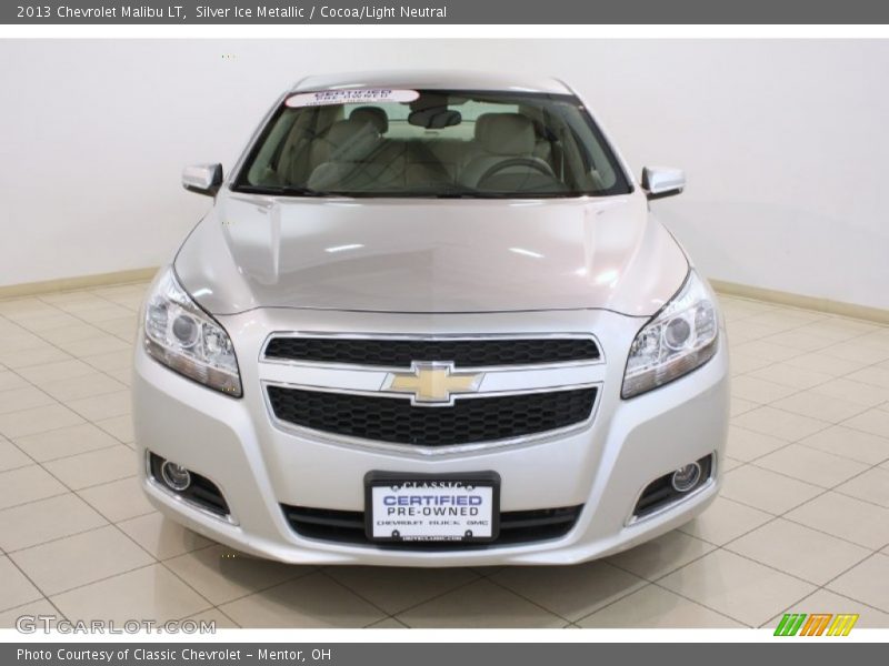 Silver Ice Metallic / Cocoa/Light Neutral 2013 Chevrolet Malibu LT