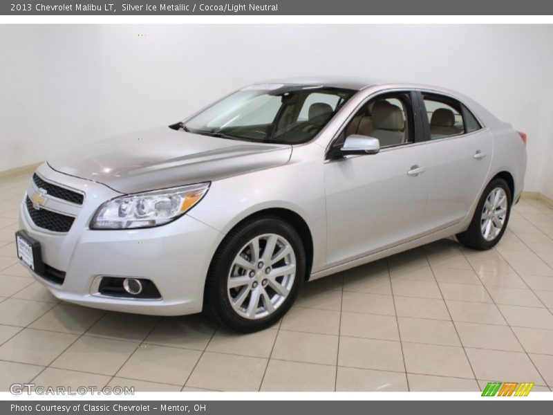 Silver Ice Metallic / Cocoa/Light Neutral 2013 Chevrolet Malibu LT