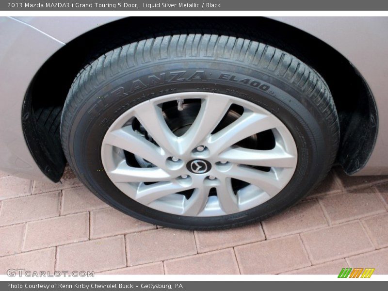 Liquid Silver Metallic / Black 2013 Mazda MAZDA3 i Grand Touring 5 Door