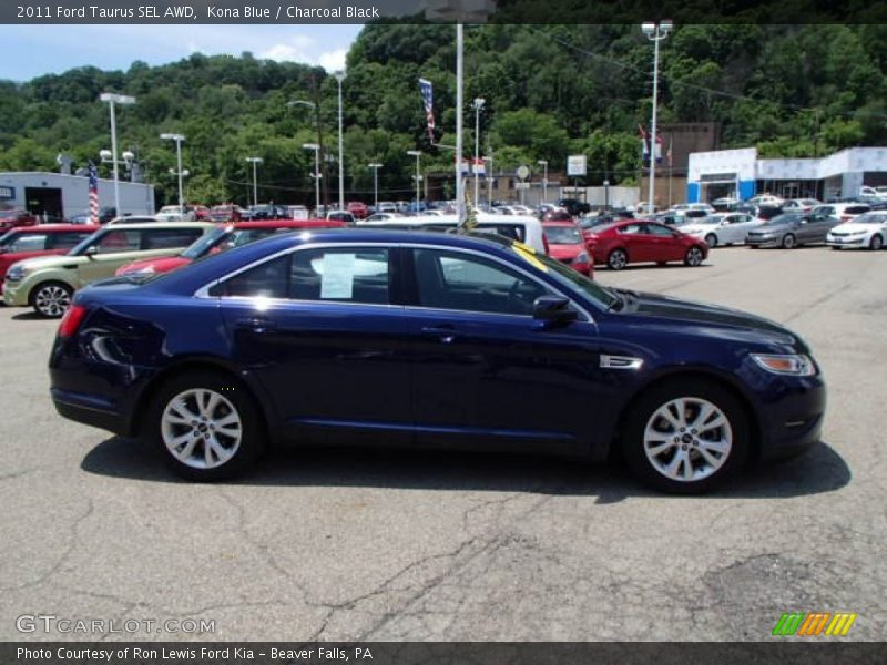 Kona Blue / Charcoal Black 2011 Ford Taurus SEL AWD