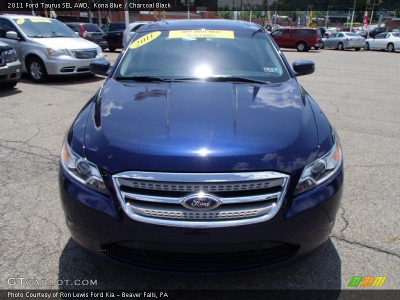 Kona Blue / Charcoal Black 2011 Ford Taurus SEL AWD
