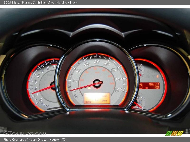 Brilliant Silver Metallic / Black 2009 Nissan Murano S