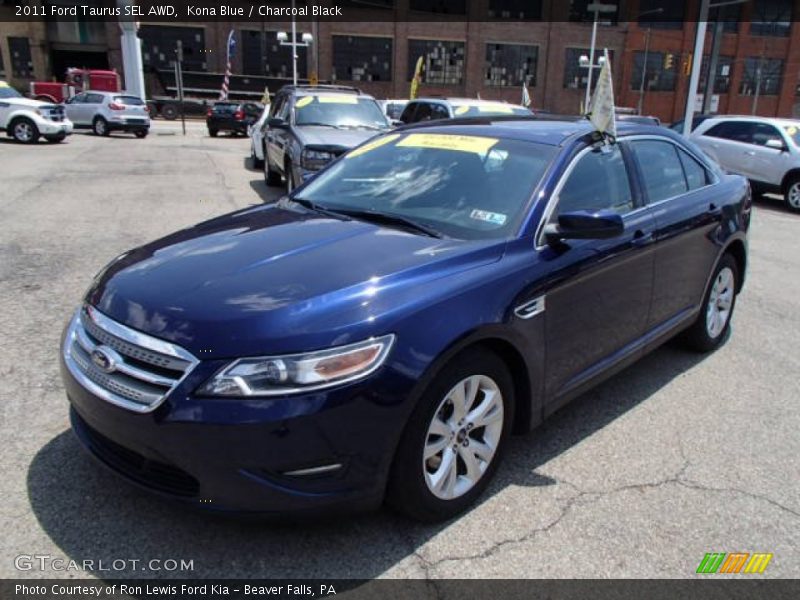 Kona Blue / Charcoal Black 2011 Ford Taurus SEL AWD