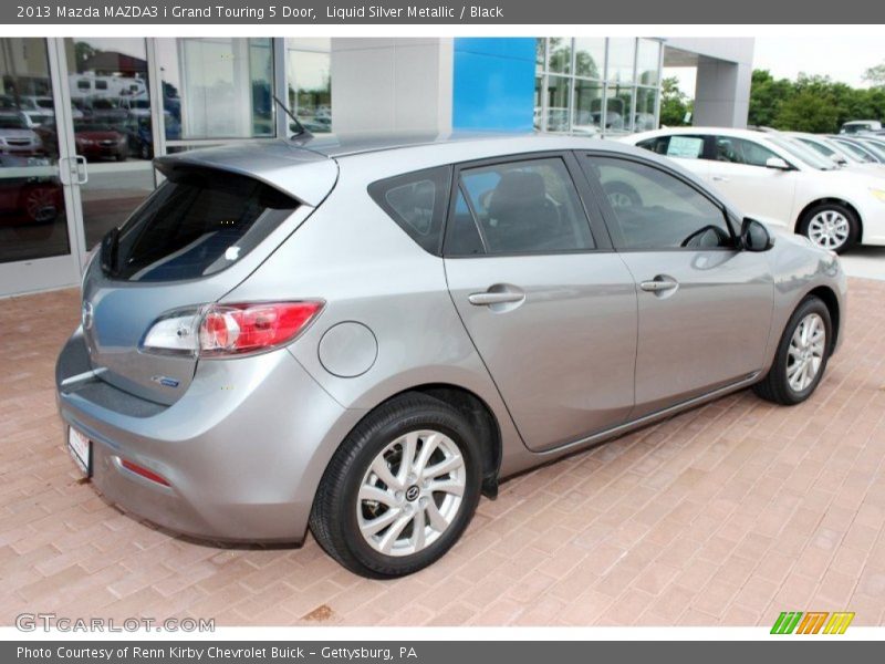 Liquid Silver Metallic / Black 2013 Mazda MAZDA3 i Grand Touring 5 Door