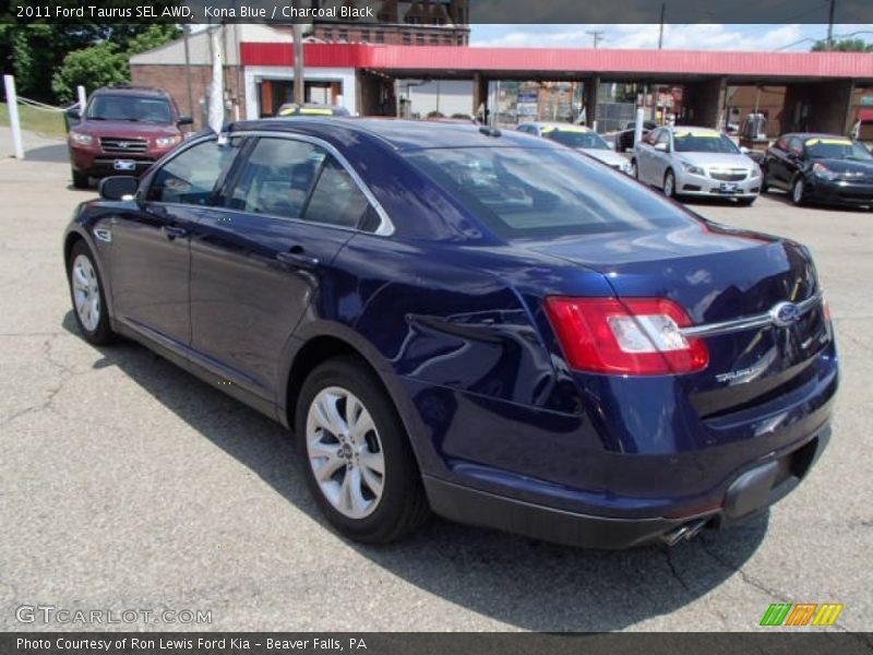 Kona Blue / Charcoal Black 2011 Ford Taurus SEL AWD