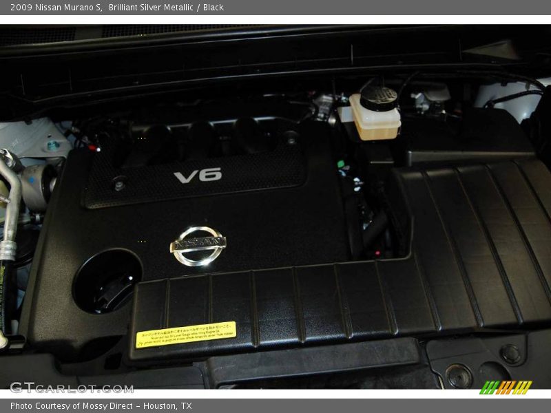 Brilliant Silver Metallic / Black 2009 Nissan Murano S