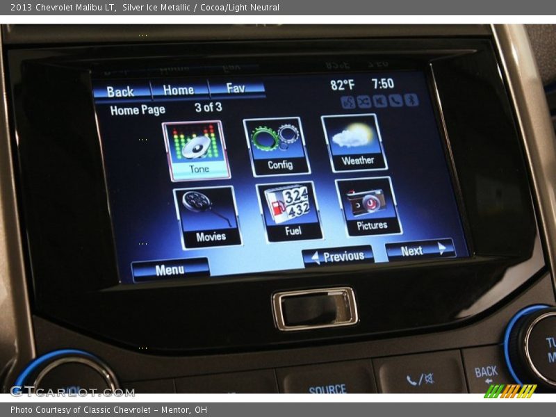 Silver Ice Metallic / Cocoa/Light Neutral 2013 Chevrolet Malibu LT