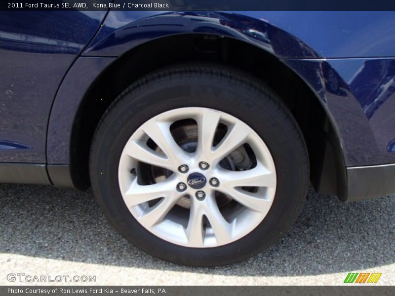 Kona Blue / Charcoal Black 2011 Ford Taurus SEL AWD