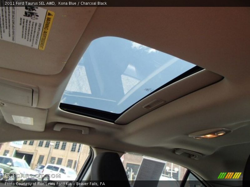 Kona Blue / Charcoal Black 2011 Ford Taurus SEL AWD