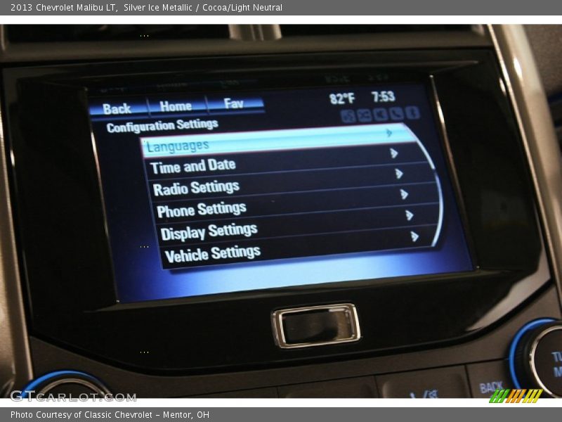 Silver Ice Metallic / Cocoa/Light Neutral 2013 Chevrolet Malibu LT