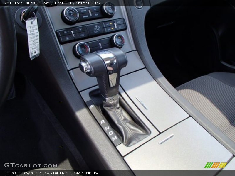 Kona Blue / Charcoal Black 2011 Ford Taurus SEL AWD
