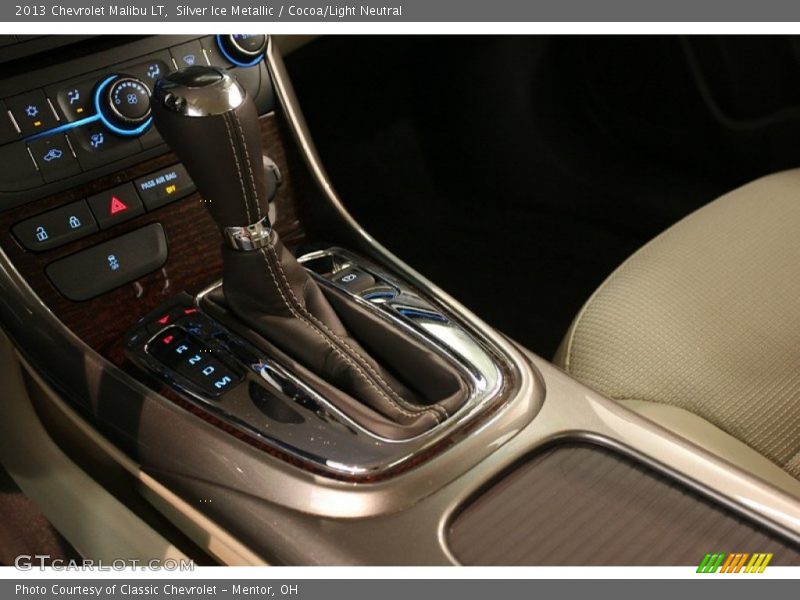 Silver Ice Metallic / Cocoa/Light Neutral 2013 Chevrolet Malibu LT