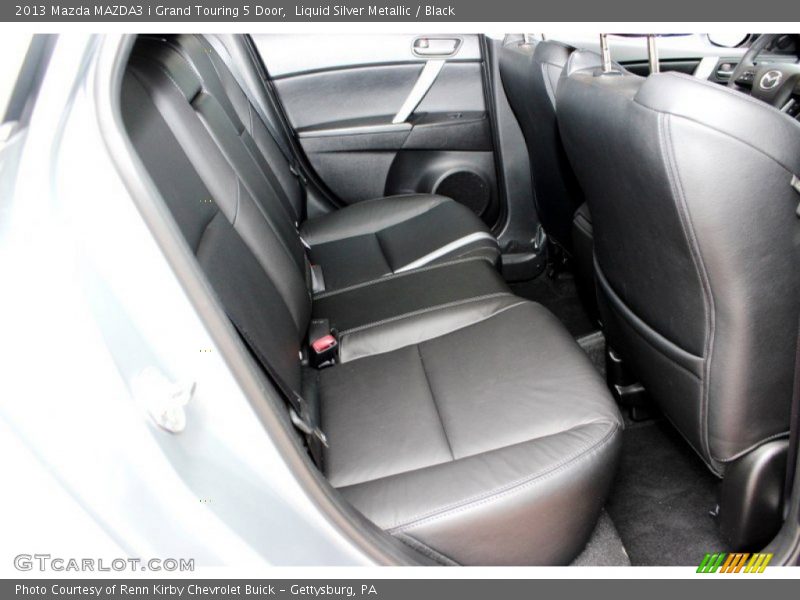 Liquid Silver Metallic / Black 2013 Mazda MAZDA3 i Grand Touring 5 Door