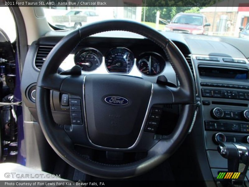 Kona Blue / Charcoal Black 2011 Ford Taurus SEL AWD
