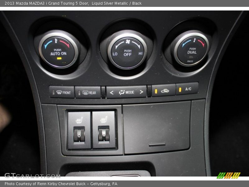 Liquid Silver Metallic / Black 2013 Mazda MAZDA3 i Grand Touring 5 Door