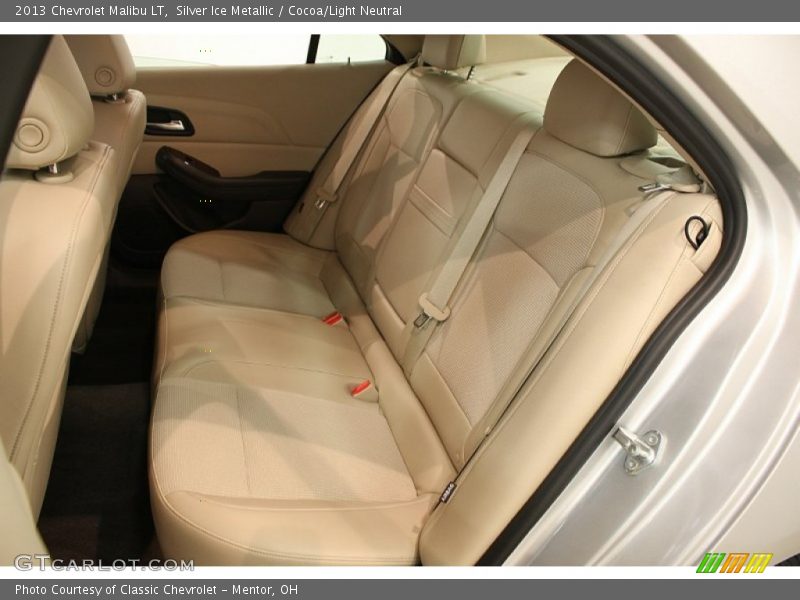 Silver Ice Metallic / Cocoa/Light Neutral 2013 Chevrolet Malibu LT