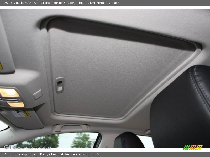 Liquid Silver Metallic / Black 2013 Mazda MAZDA3 i Grand Touring 5 Door