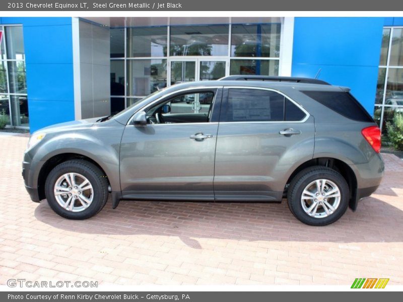 Steel Green Metallic / Jet Black 2013 Chevrolet Equinox LT