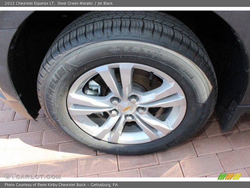 Steel Green Metallic / Jet Black 2013 Chevrolet Equinox LT