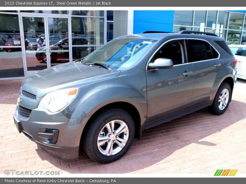 Steel Green Metallic / Jet Black 2013 Chevrolet Equinox LT