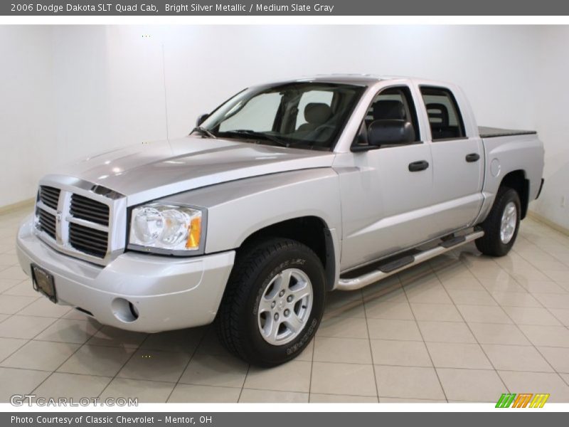 Bright Silver Metallic / Medium Slate Gray 2006 Dodge Dakota SLT Quad Cab