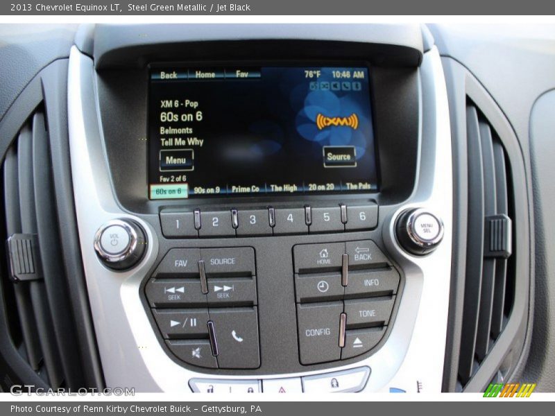 Steel Green Metallic / Jet Black 2013 Chevrolet Equinox LT