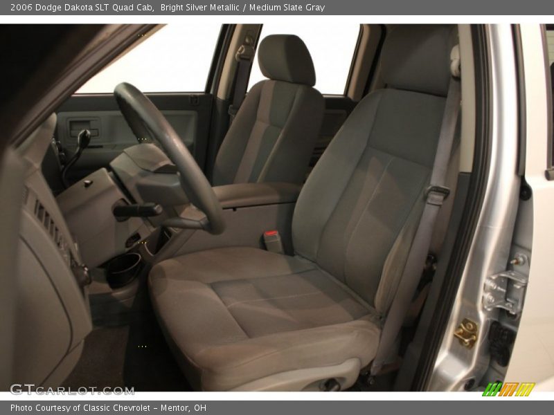 Bright Silver Metallic / Medium Slate Gray 2006 Dodge Dakota SLT Quad Cab