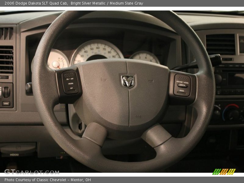 Bright Silver Metallic / Medium Slate Gray 2006 Dodge Dakota SLT Quad Cab