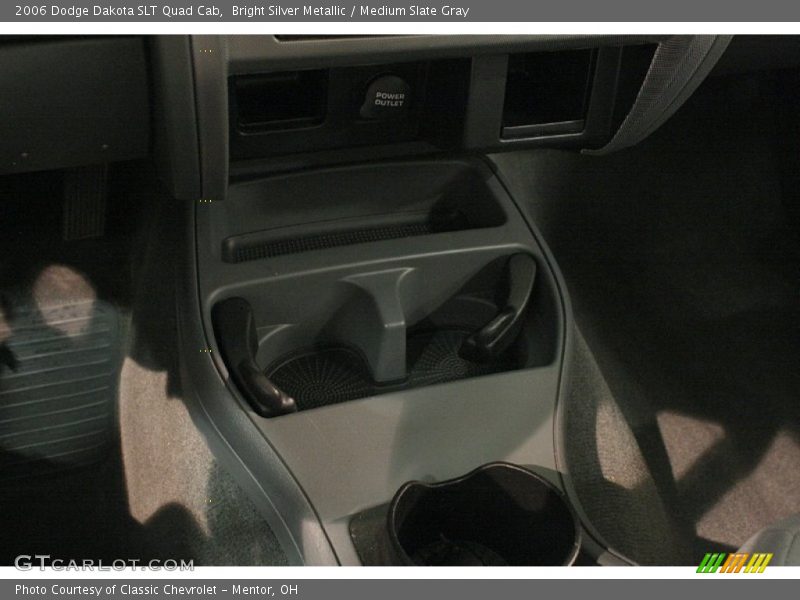 Bright Silver Metallic / Medium Slate Gray 2006 Dodge Dakota SLT Quad Cab