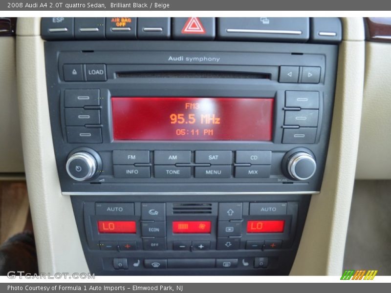 Brilliant Black / Beige 2008 Audi A4 2.0T quattro Sedan