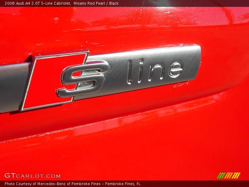 Misano Red Pearl / Black 2008 Audi A4 2.0T S-Line Cabriolet