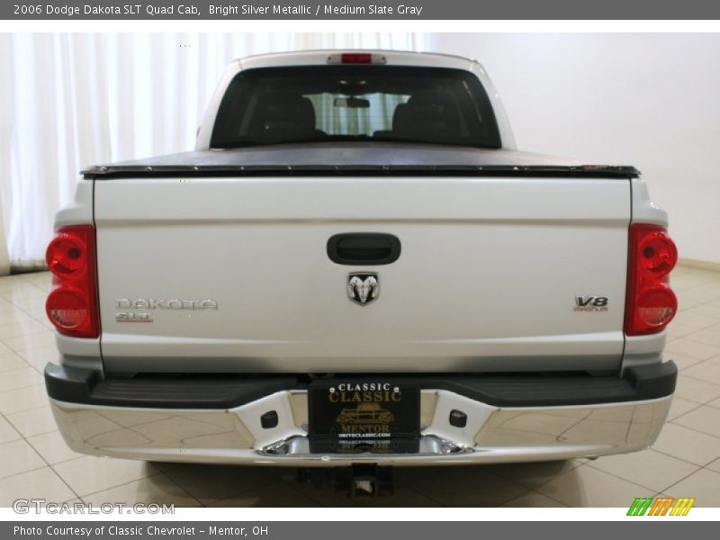 Bright Silver Metallic / Medium Slate Gray 2006 Dodge Dakota SLT Quad Cab