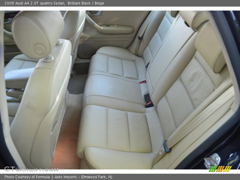 Brilliant Black / Beige 2008 Audi A4 2.0T quattro Sedan