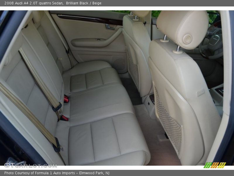 Brilliant Black / Beige 2008 Audi A4 2.0T quattro Sedan