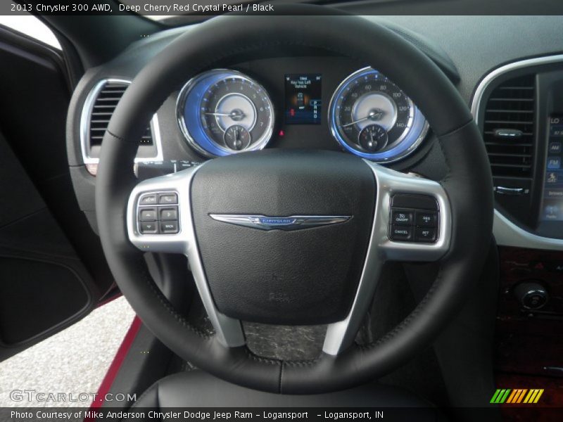 Deep Cherry Red Crystal Pearl / Black 2013 Chrysler 300 AWD