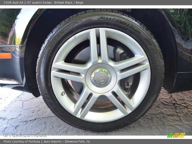 Brilliant Black / Beige 2008 Audi A4 2.0T quattro Sedan